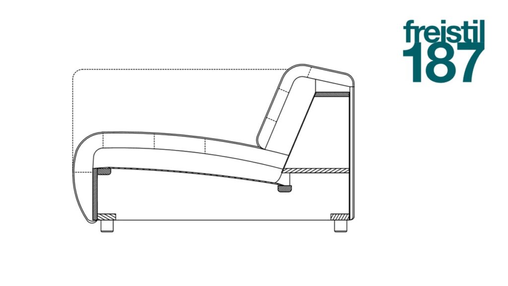 Technischer Aufbau des Sofas freistil 187