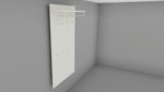 Sudbrock TANDO Paneel mit Hutablage und Haken #90126 - seitliche Ansicht 1