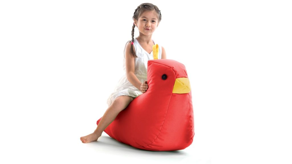 SITTING BULL happy zoo VOGEL YUKI in rot #190202