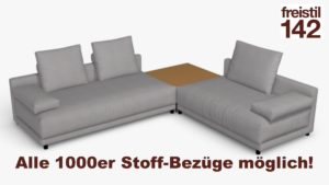 freistil 142 Ecksofa im 1000er Stoff-Bezug