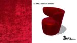 Bretz CROISSANT Drehsessel im Bezug 61 9412 Velours tomato