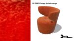 Bretz CROISSANT Drehsessel im Bezug 64 2960 Vintage Velvet orange