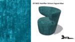Bretz CROISSANT Drehsessel im Bezug 65 9632 Hochflor Velours lagoon blue