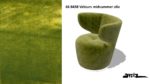 Bretz CROISSANT Drehsessel im Bezug 66 8438 Velours midsummer oliv