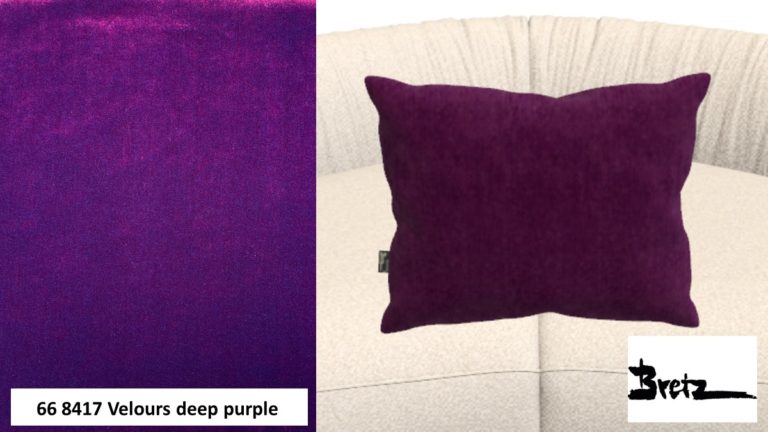 Bretz Kissen D160V im Bezug #668417 Velours deep purple