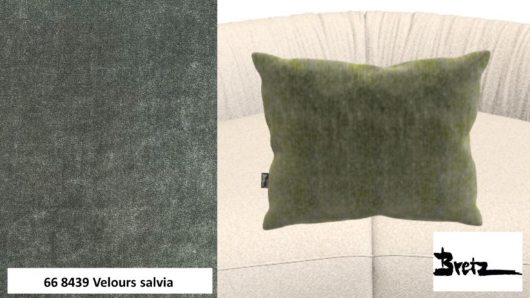 Bretz Kissen D160V im Bezug #668439 Velours salvia