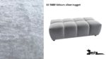 Bretz OCEAN 7 Hocker C158D im Bezug #619480 Velours silver nugget