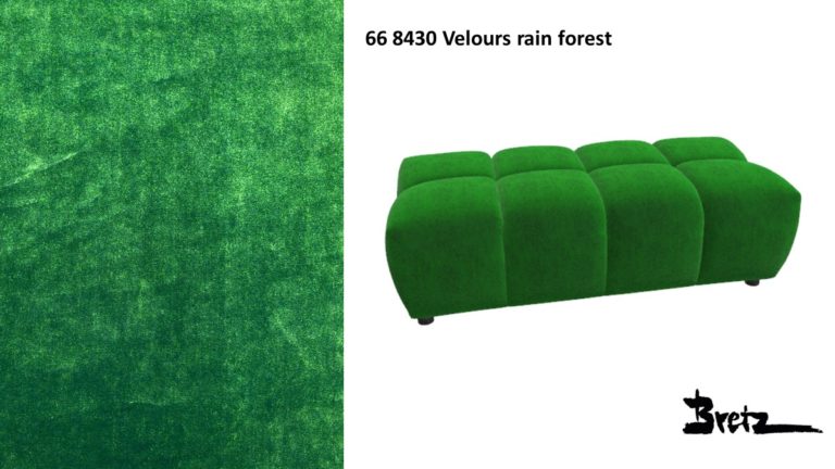 Bretz OCEAN 7 Hocker C158D im Bezug #668430 Velours rain forest
