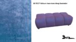 Bretz OCEAN 7 Hocker C158D im Bezug #669517 Velours two-tone deep lavender