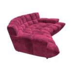 Bretz CLOUD 7 Sofa G154 aus der seitlichen Perspektive im Bezug 641916 pink