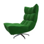 Bretz CLOUD 7 Sessel Hangout B122 aus der seitlichen Perspektive im Bezug 668430 rain forest