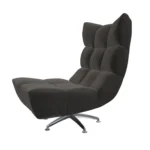 Bretz CLOUD 7 Sessel Hangout B122 aus der seitlichen Perspektive im Bezug 619482 anthrazit