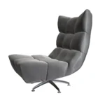 Bretz CLOUD 7 Sessel Hangout B122 aus der seitlichen Perspektive im Bezug 619487 twilight