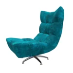 Bretz CLOUD 7 Sessel Hangout B122 aus der seitlichen Perspektive im Bezug 641922 amalfi