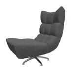 Bretz CLOUD 7 Sessel Hangout B122 aus der seitlichen Perspektive im Bezug 657280 stone grey