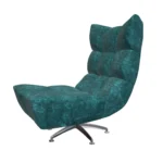 Bretz CLOUD 7 Sessel Hangout B122 aus der seitlichen Perspektive im Bezug 659632 lagoon blue