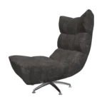 Bretz CLOUD 7 Sessel Hangout B122 aus der seitlichen Perspektive im Bezug 659687 platin