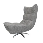 Bretz CLOUD 7 Sessel Hangout B122 aus der seitlichen Perspektive im Bezug 667583 grigio