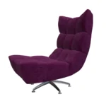 Bretz CLOUD 7 Sessel Hangout B122 aus der seitlichen Perspektive im Bezug 668417 deep purple