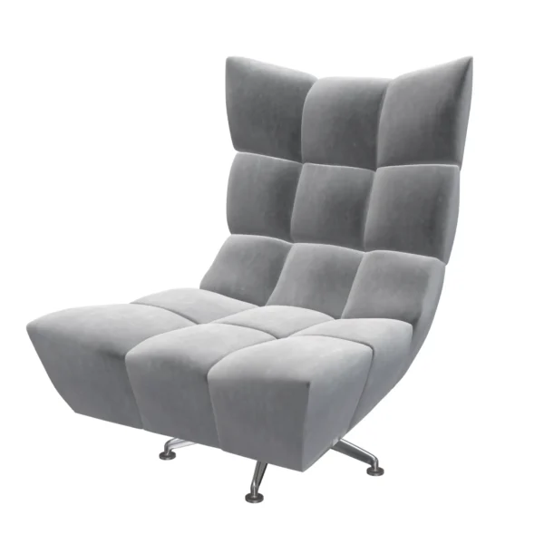 Bretz CLOUD 7 Sessel Hangout B122 im Bezug 619480 silver nugget