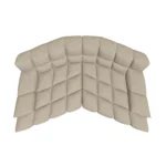 Bretz CLOUD 7 Sofa G154 aus der Vogelperspektive im Bezug 657249 salt and pepper