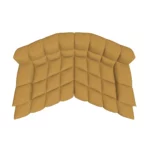 Bretz CLOUD 7 Sofa G154 aus der Vogelperspektive im Bezug 657275 caramel