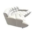 Bretz CLOUD 7 Sofa G154 aus der seitlichen Perspektive im Bezug 619440 vanilla