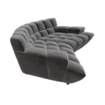 Bretz CLOUD 7 Sofa G154 aus der seitlichen Perspektive im Bezug 619487 twilight