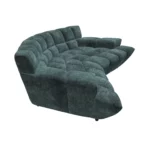 Bretz CLOUD 7 Sofa G154 aus der seitlichen Perspektive im Bezug 641984 powder grey