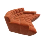 Bretz CLOUD 7 Sofa G154 aus der seitlichen Perspektive im Bezug 642960 orange