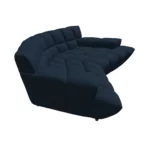 Bretz CLOUD 7 Sofa G154 aus der seitlichen Perspektive im Bezug 657224 wild ocean