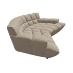 Bretz CLOUD 7 Sofa G154 aus der seitlichen Perspektive im Bezug 657249 salt and pepper