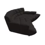 Bretz CLOUD 7 Sofa G154 aus der seitlichen Perspektive im Bezug 657289 warm graphit