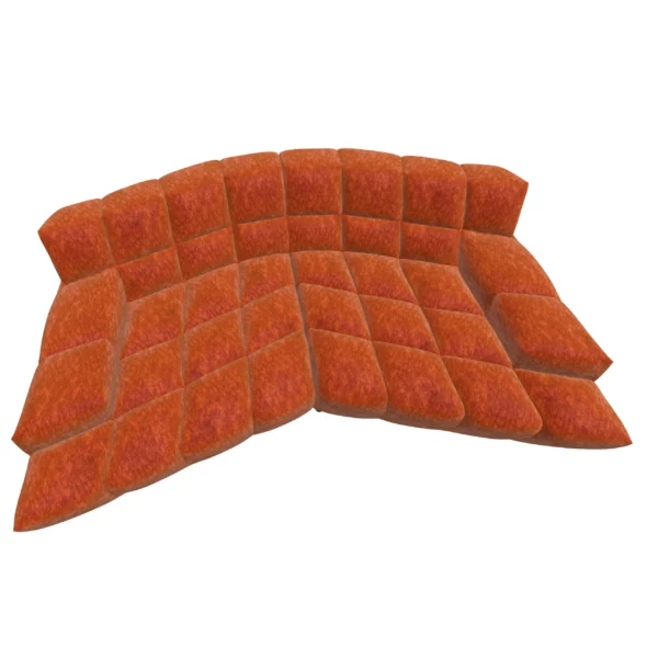 Bretz CLOUD 7 Sofa G154 im Bezug 642960 orange