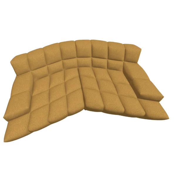 Bretz CLOUD 7 Sofa G154 im Bezug 657275 caramel