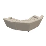 Bretz CLOUD 7 Sofa Z154 aus der Rückansicht im Bezug 616542 snowflake