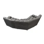 Bretz CLOUD 7 Sofa Z154 aus der Rückansicht im Bezug 631584 grey drops