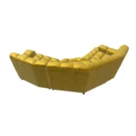 Bretz CLOUD 7 Sofa Z154 aus der Rückansicht im Bezug 642975 gold