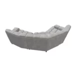 Bretz CLOUD 7 Sofa Z154 aus der Rückansicht im Bezug 659680 moon dust