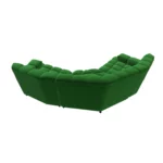 Bretz CLOUD 7 Sofa Z154 aus der Rückansicht im Bezug 668430 rain forest