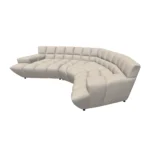 Bretz CLOUD 7 Sofa Z154 aus der seitlichen Perspektive im Bezug 616542 snowflake