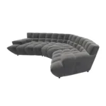 Bretz CLOUD 7 Sofa Z154 aus der seitlichen Perspektive im Bezug 619487 twilight