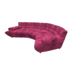 Bretz CLOUD 7 Sofa Z154 aus der seitlichen Perspektive im Bezug 641916 pink