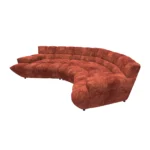 Bretz CLOUD 7 Sofa Z154 aus der seitlichen Perspektive im Bezug 641968 terra cotta