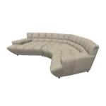 Bretz CLOUD 7 Sofa Z154 aus der seitlichen Perspektive im Bezug 657249 salt and pepper