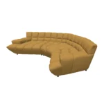 Bretz CLOUD 7 Sofa Z154 aus der seitlichen Perspektive im Bezug 657275 caramel