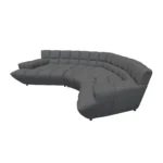 Bretz CLOUD 7 Sofa Z154 aus der seitlichen Perspektive im Bezug 657280 stone grey