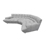 Bretz CLOUD 7 Sofa Z154 aus der seitlichen Perspektive im Bezug 659680 moon dust