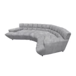 Bretz CLOUD 7 Sofa Z154 aus der seitlichen Perspektive im Bezug 659681 feather grey