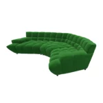 Bretz CLOUD 7 Sofa Z154 aus der seitlichen Perspektive im Bezug 668430 rain forest